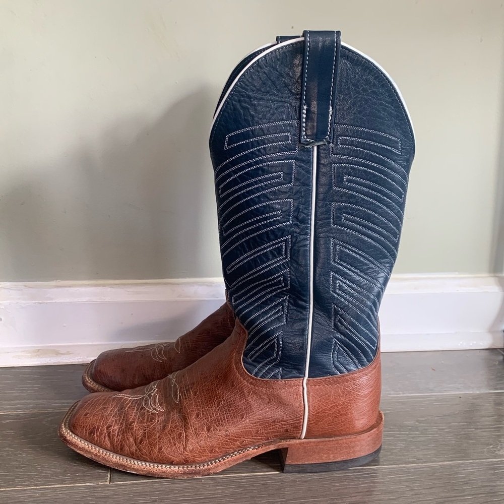 Anderson Bean Men’s Boots. - Smooth Ostrich - size: 9 D